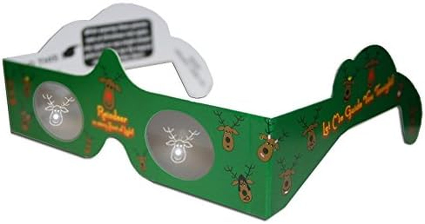 3D Christmas Glasses - 10 Pack  - Hologram Holiday Images